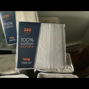 100% COTTON KING SIZE SHEETS